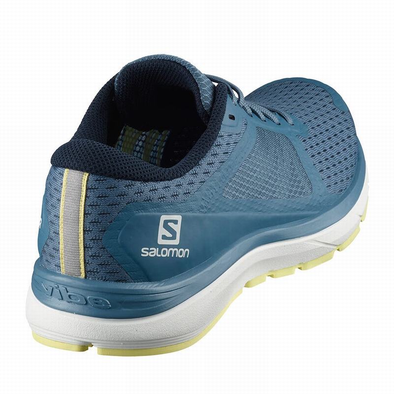 Chaussure Running Salomon VECTUR Femme Bleu Blanche | TJXCA-4739