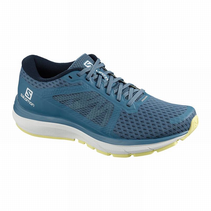 Chaussure Running Salomon VECTUR Femme Bleu Blanche | TJXCA-4739