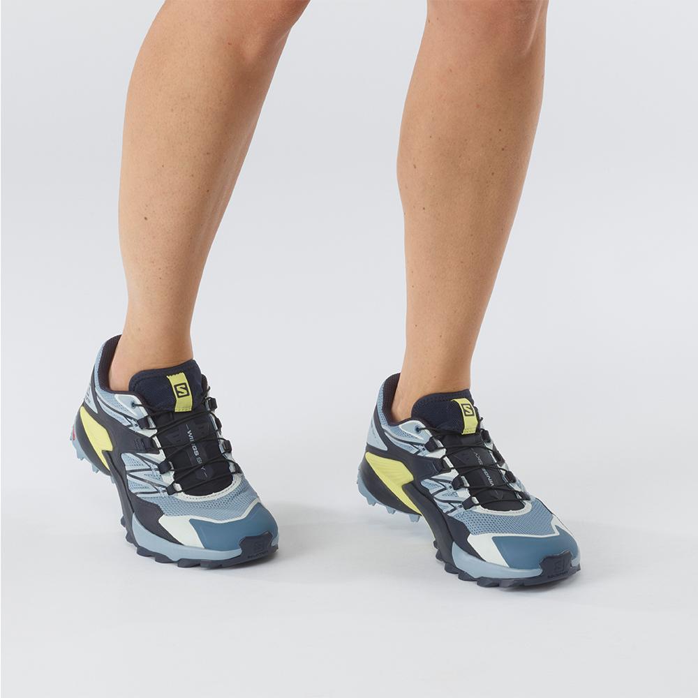 Chaussure Running Salomon WINGS SKY W Femme Bleu | AJHOV-1590