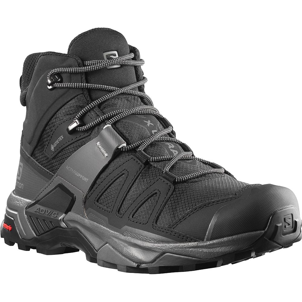 Chaussure Running Salomon X ULTRA 4 MID GORE-TEX Homme Noir | MFGWU-8294