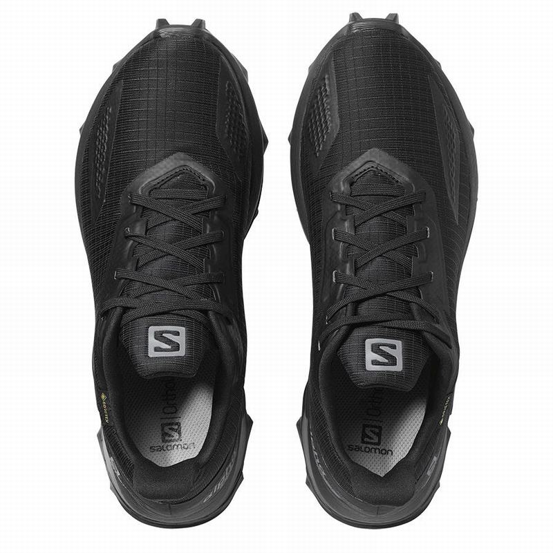 Chaussure Trail Running Salomon ALPHACROSS BLAST GTX W Femme Noir | RNMQL-5617