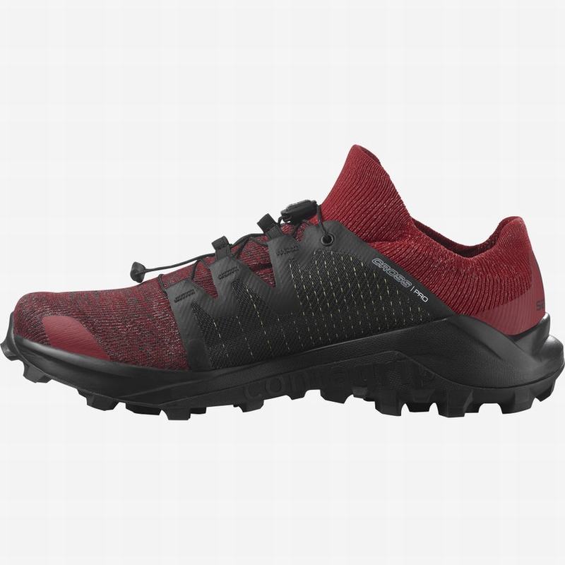 Chaussure Trail Running Salomon CROSS /PRO Homme Rouge Noir | VYEPZ-1706