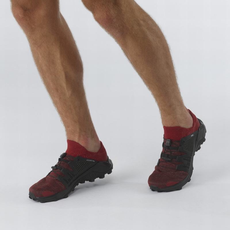 Chaussure Trail Running Salomon CROSS /PRO Homme Rouge Noir | VYEPZ-1706