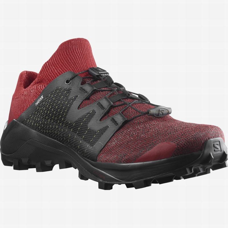 Chaussure Trail Running Salomon CROSS /PRO Homme Rouge Noir | VYEPZ-1706