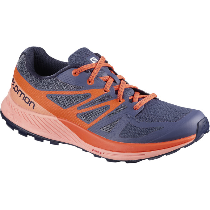 Chaussure Trail Running Salomon SENSE ESE W Femme Orange Lavande Foncé | UWXKV-1584