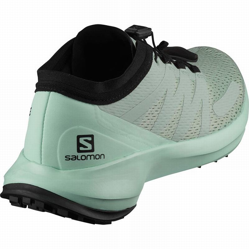 Chaussure Trail Running Salomon SENSE FLOW W Femme Turquoise Clair Noir | XVAUG-5407