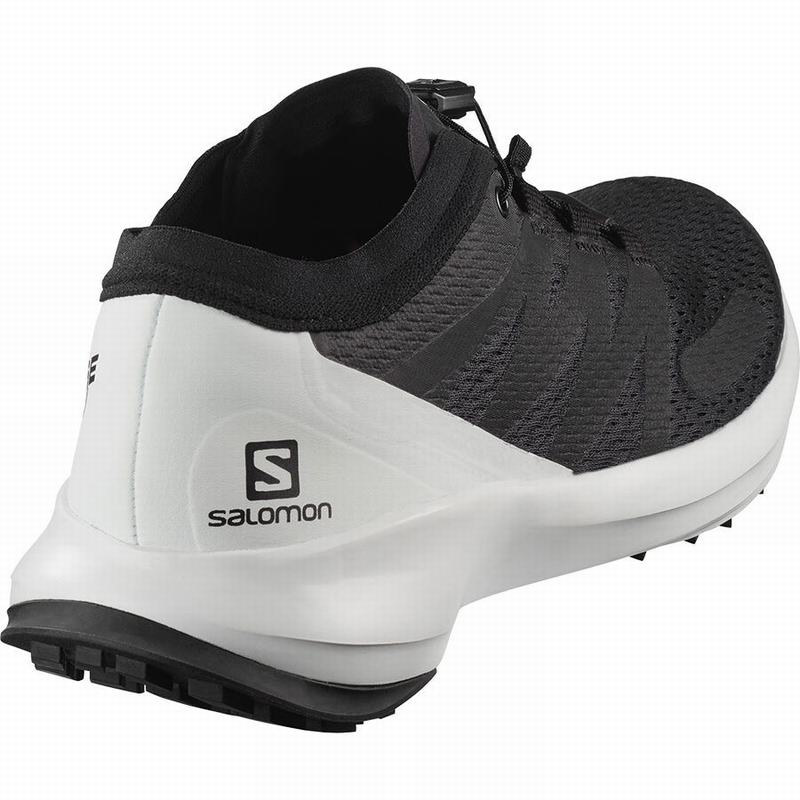 Chaussure Trail Running Salomon SENSE FLOW W Femme Noir Blanche | UNRGF-3147