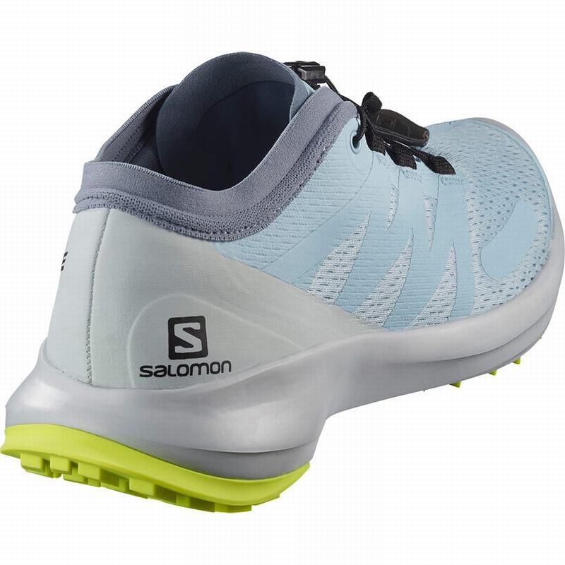 Chaussure Trail Running Salomon SENSE FLOW W Femme Bleu Jaune | RQBEL-2347