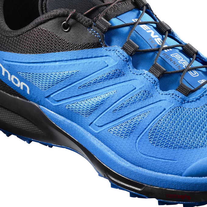 Chaussure Trail Running Salomon SENSE PRO 2 Homme Bleu Noir | WHRMI-6823