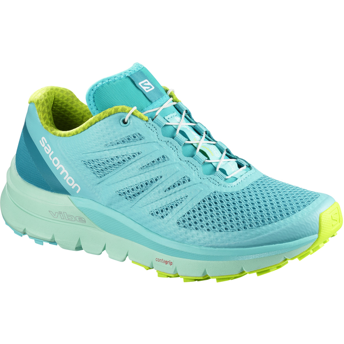 Chaussure Trail Running Salomon SENSE PRO MAX W Femme Turquoise Clair | PRZXD-6508