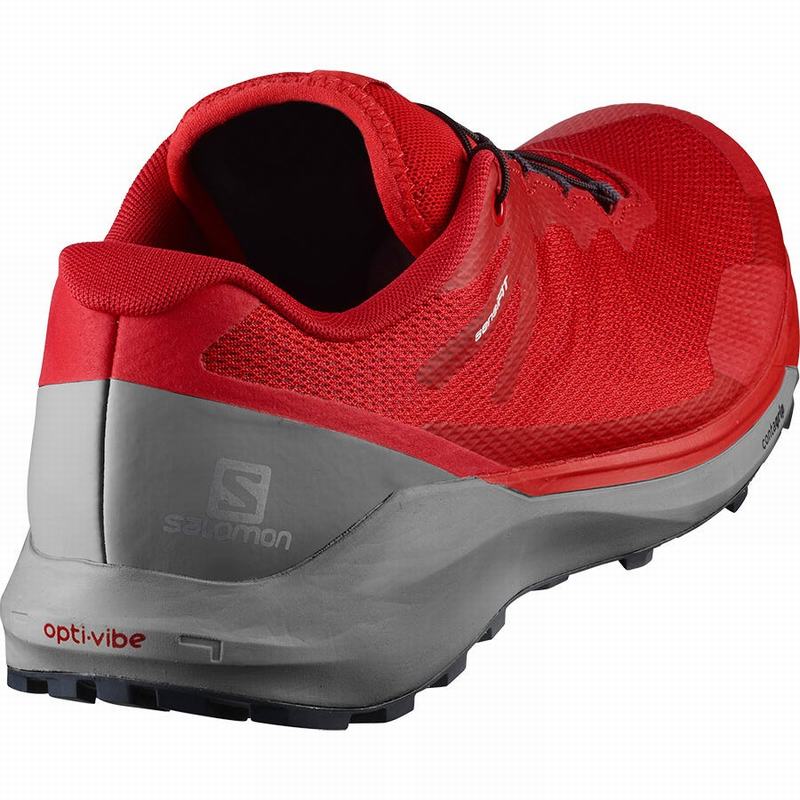 Chaussure Trail Running Salomon SENSE RIDE 3 Homme Rouge | IKLYV-7839