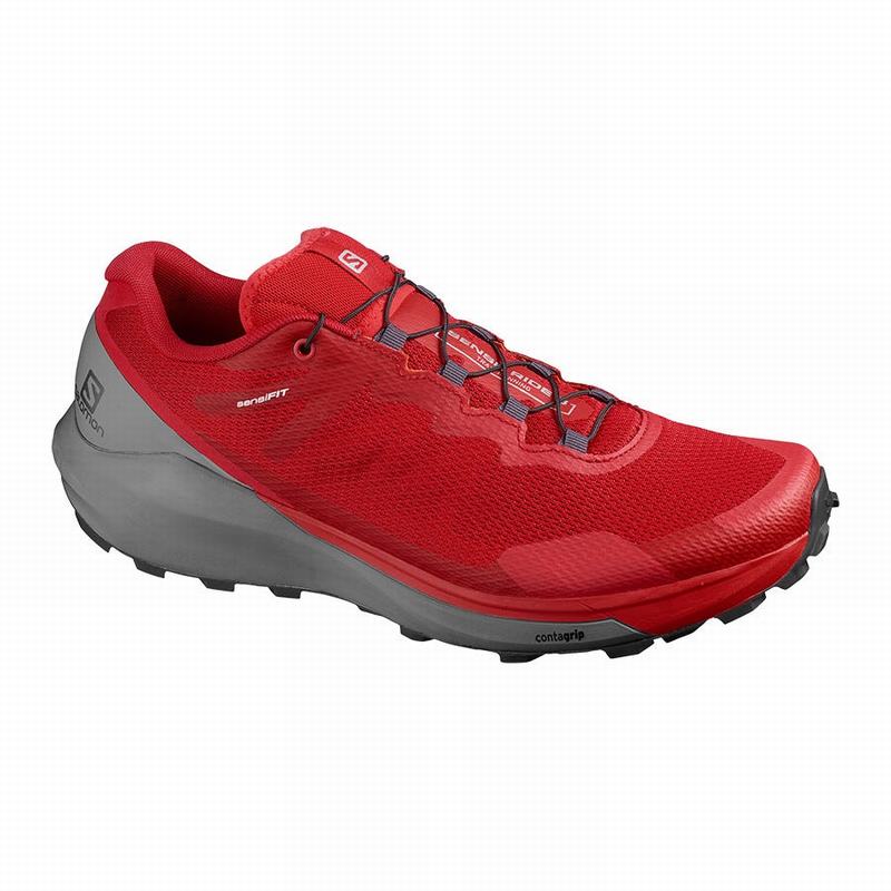 Chaussure Trail Running Salomon SENSE RIDE 3 Homme Rouge | IKLYV-7839