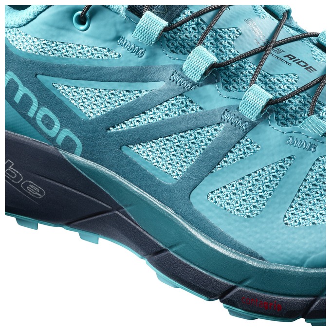 Chaussure Trail Running Salomon SENSE RIDE W Femme Bleu | YJGOC-8019