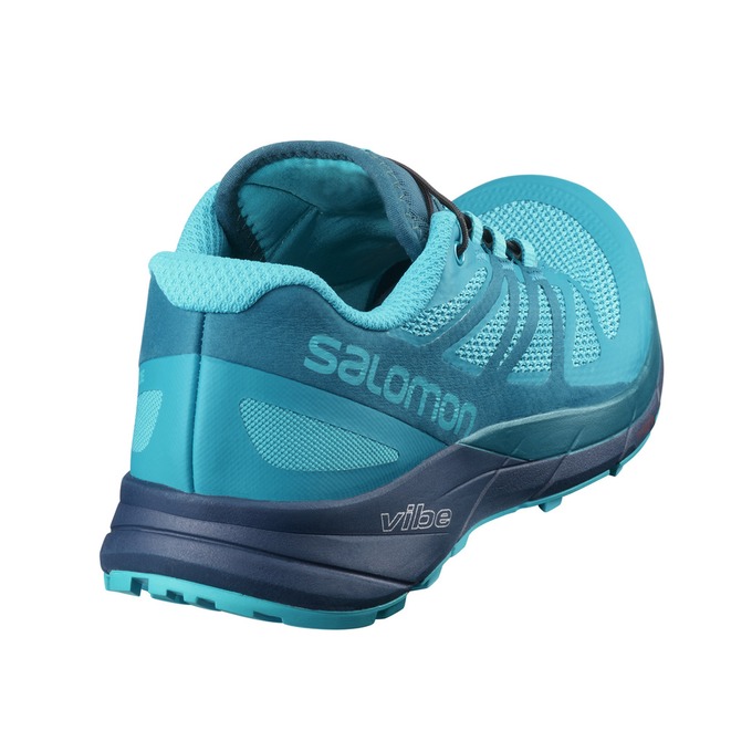 Chaussure Trail Running Salomon SENSE RIDE W Femme Bleu | YJGOC-8019