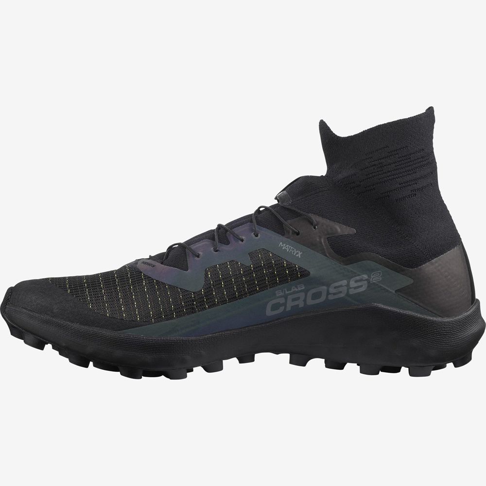 Chaussure Trail Running Salomon S/LAB CROSS 2 Homme Noir | VSMIL-9180