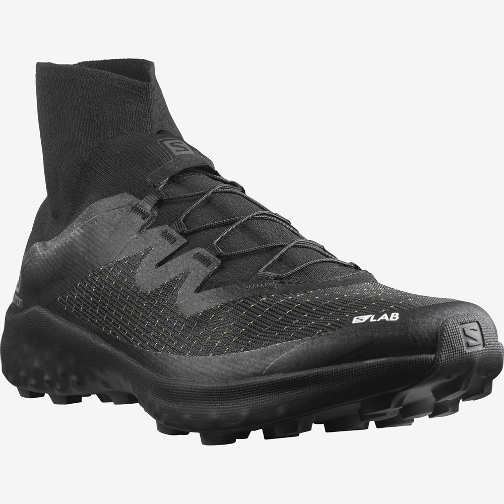 Chaussure Trail Running Salomon S/LAB CROSS Homme Noir | MEIQZ-6097