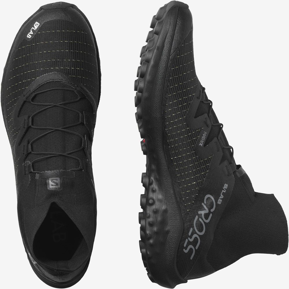 Chaussure Trail Running Salomon S/LAB CROSS Homme Noir | MEIQZ-6097