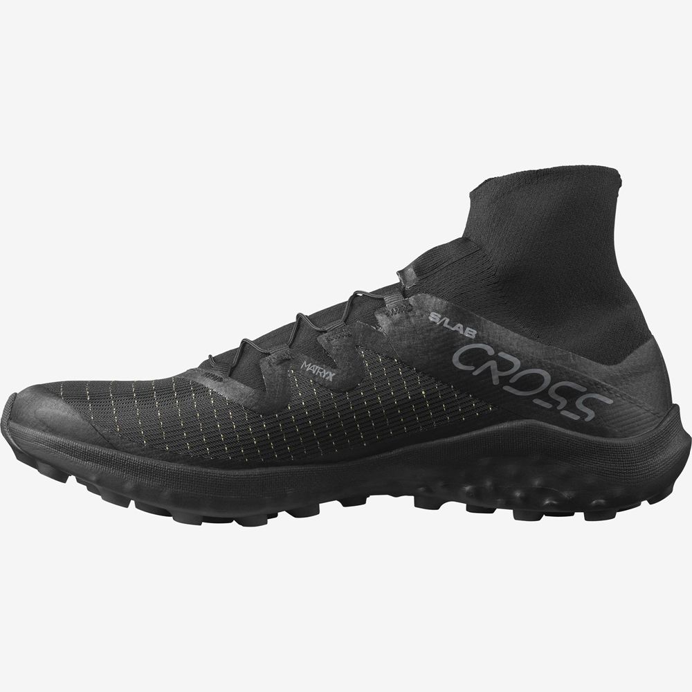 Chaussure Trail Running Salomon S/LAB CROSS Homme Noir | MEIQZ-6097