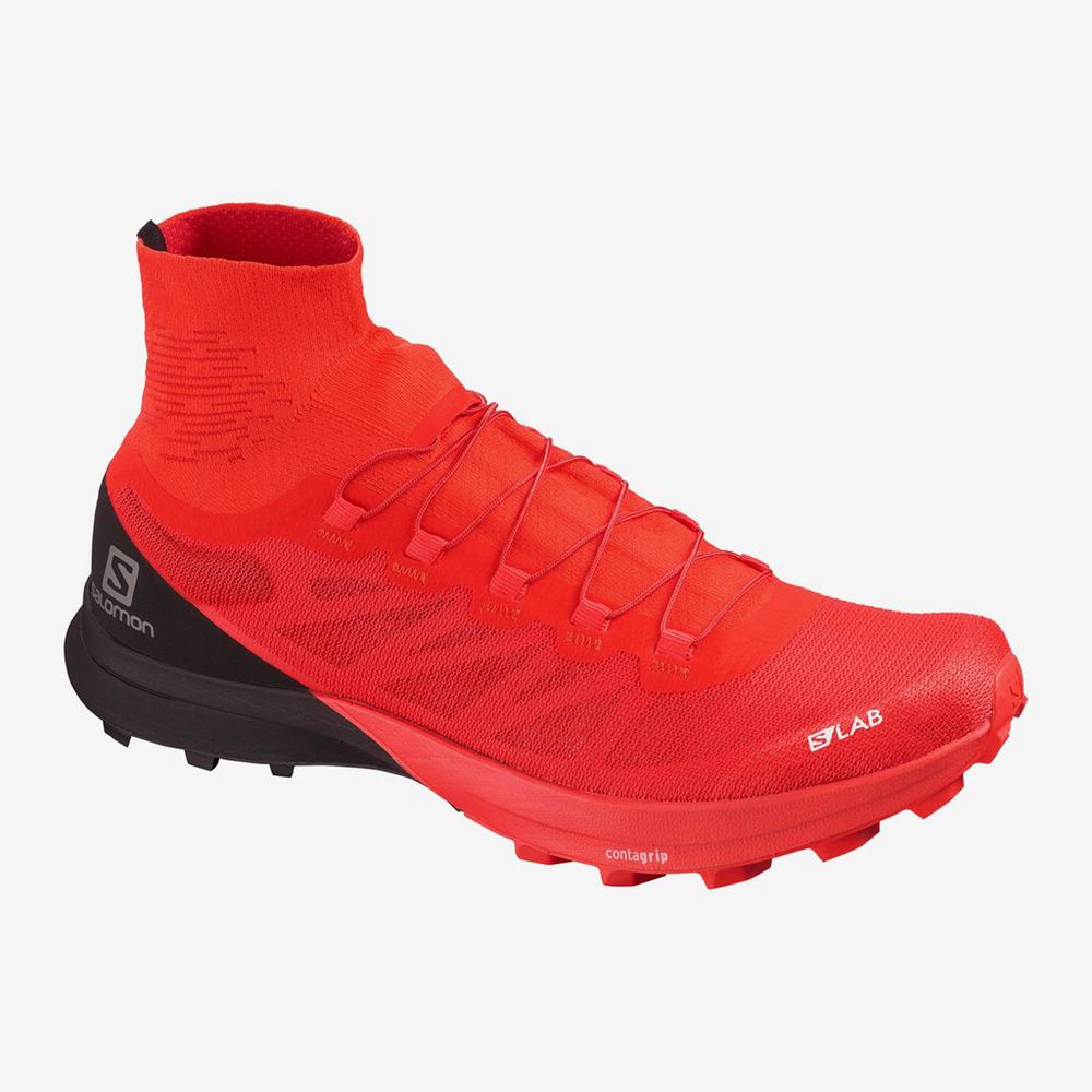 Chaussure Trail Running Salomon S/LAB SENSE 8 SG Homme Rouge | RABPI-9160