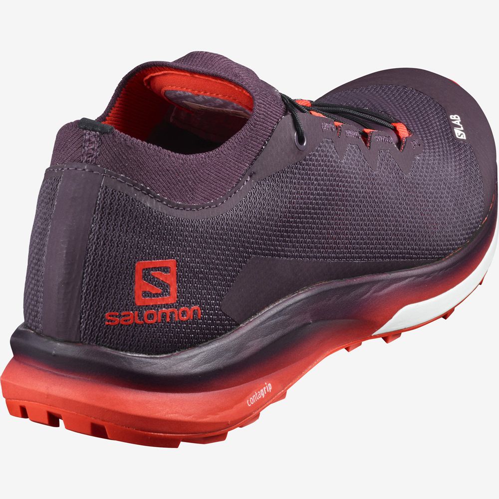 Chaussure Trail Running Salomon S/LAB ULTRA 3 Homme Bordeaux | LXKSE-7234