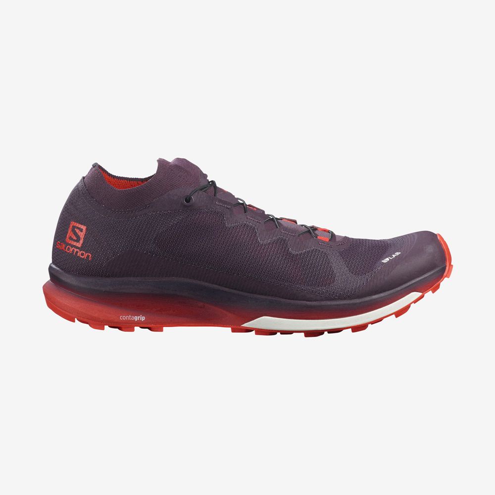 Chaussure Trail Running Salomon S/LAB ULTRA 3 Homme Bordeaux | LXKSE-7234