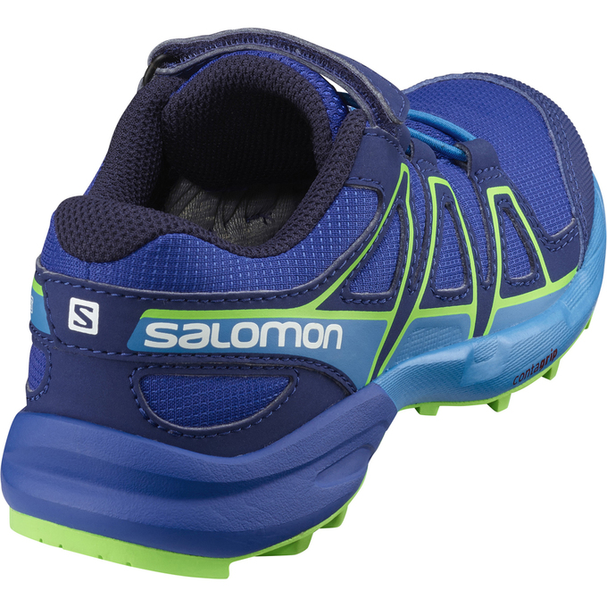 Chaussure Trail Running Salomon SPEEDCROSS BUNGEE K Enfant Turquoise Clair | MQSZA-1370