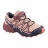 Chaussure Trail Running Salomon SPEEDCROSS Enfant Noir Grise Foncé | GPYXT-5960