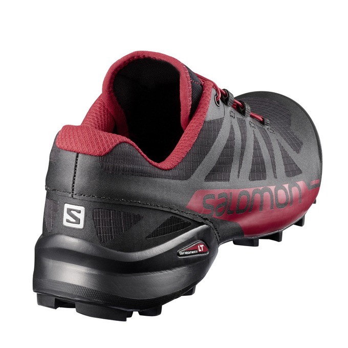 Chaussure Trail Running Salomon SPEEDCROSS PRO 2 Homme Noir Bordeaux | KMTEA-7415