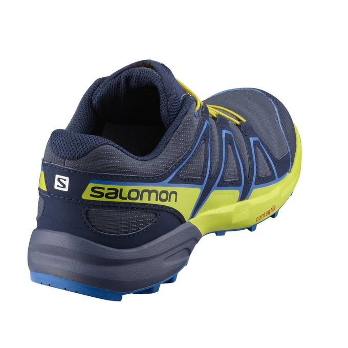 Chaussure Trail Running Salomon SPEEDCROSS J Enfant Jaune Noir | WJDPU-4327