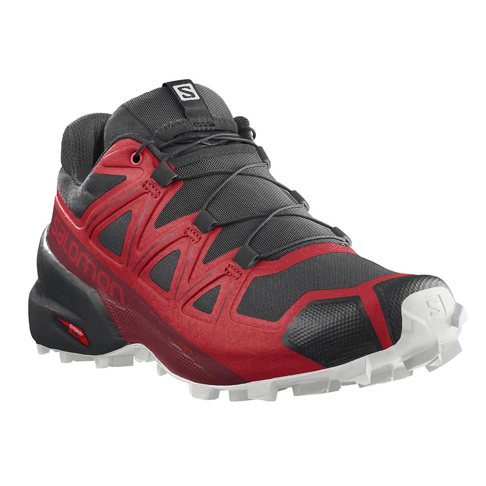 Chaussure Trail Running Salomon SPEEDCROSS 5 Homme Rouge Noir | SPMJB-1076