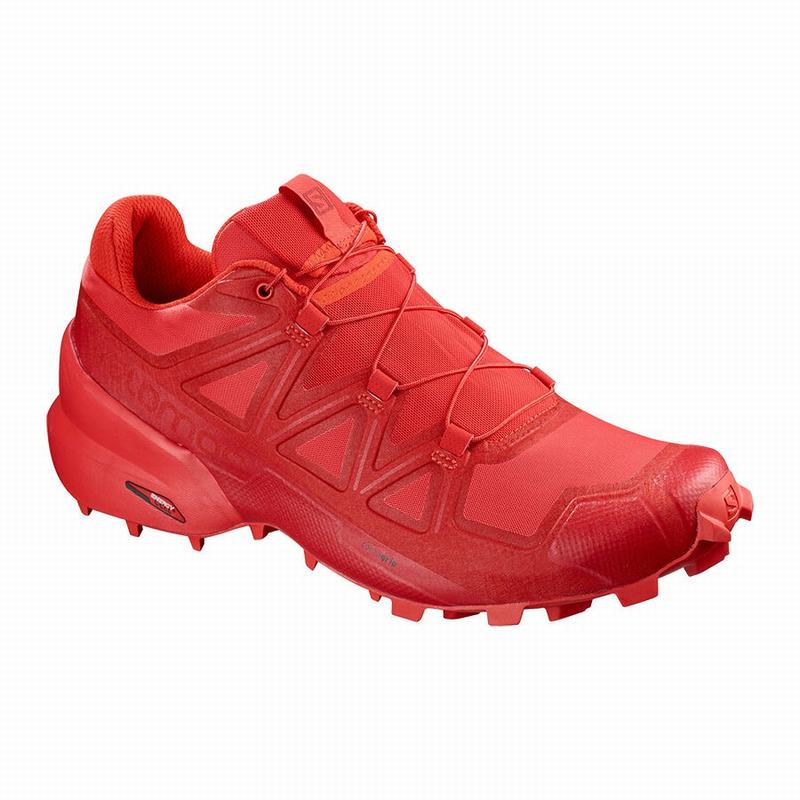 Chaussure Trail Running Salomon SPEEDCROSS 5 Homme Rouge | MAIFL-7549