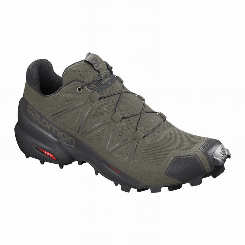 Chaussure Trail Running Salomon SPEEDCROSS 5 WIDE Homme Violette Noir | AMNCL-2389