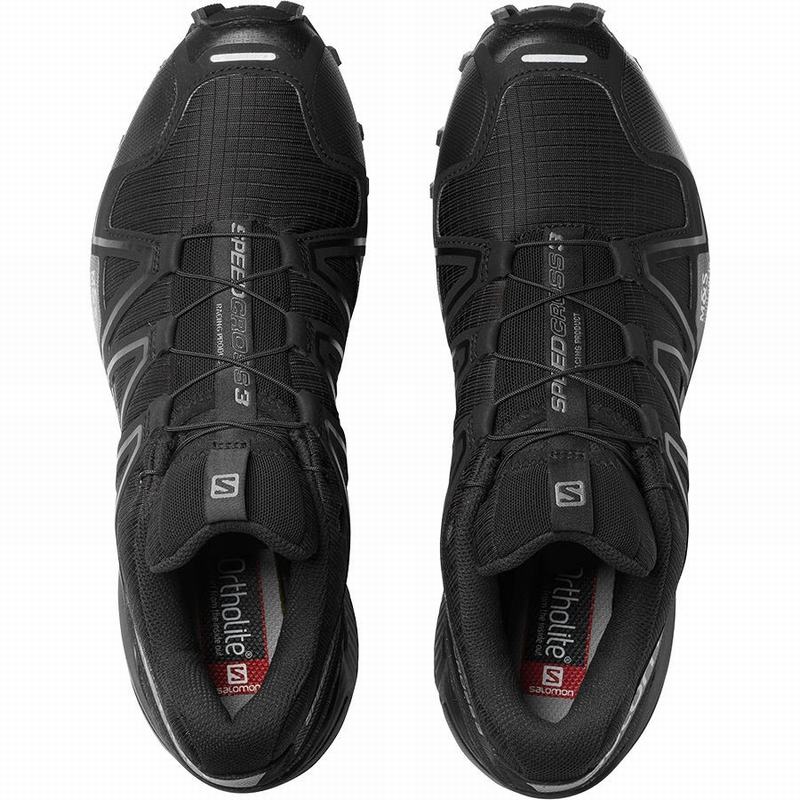 Chaussure Trail Running Salomon SPEEDCROSS 3 Homme Noir | IKTJR-1245