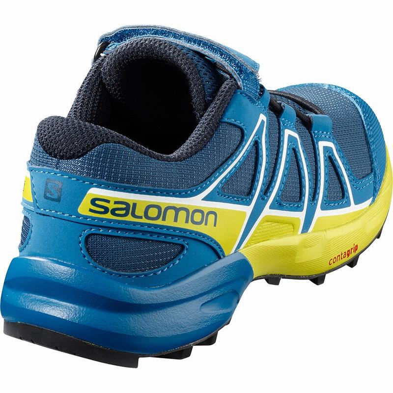 Chaussure Trail Running Salomon SPEEDCROSS Enfant Bleu Marine | HZITM-2043