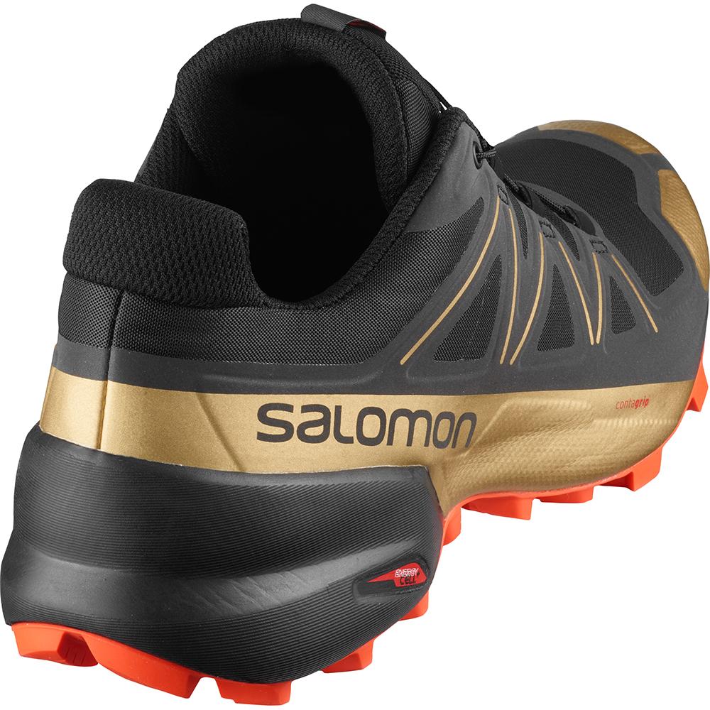 Chaussure Trail Running Salomon SPEEDCROSS 5 GTS Homme Noir | BKDRO-6390