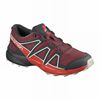 Chaussure Trail Running Salomon SPEEDCROSS Enfant Bordeaux Corail | RDYEQ-6984