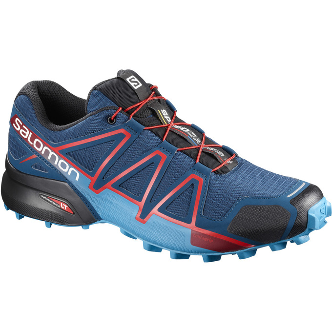 Chaussure Trail Running Salomon SPEEDCROSS 4 Homme Bleu Marine Noir | ETOAR-8160