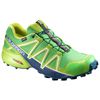 Chaussure Trail Running Salomon SPEEDCROSS 4 GTX Homme Bleu Orange Noir | ZEWNV-0154