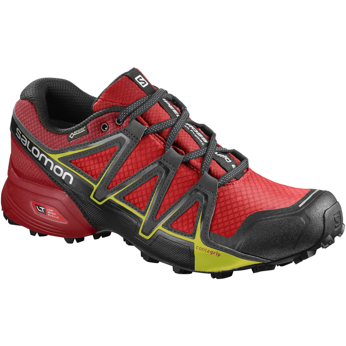 Chaussure Trail Running Salomon SPEEDCROSS VARIO 2 GTX Homme Rouge Noir | UIRTF-3647