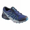 Chaussure Trail Running Salomon SPEEDCROSS CLIMASALOMON WATERPROOF Enfant Bleu Marine Bleu | BFTLD-5748