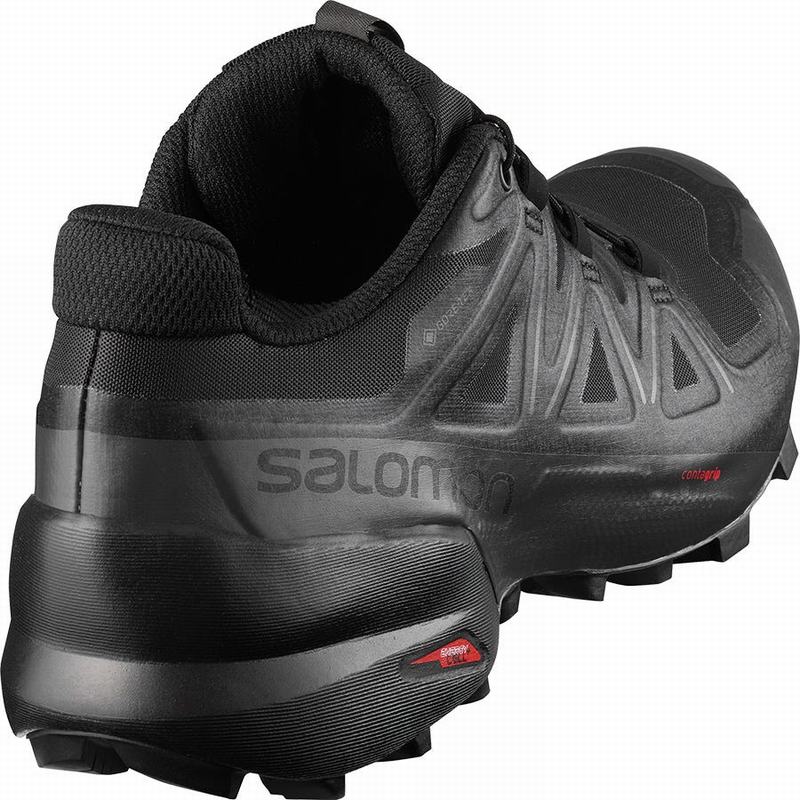 Chaussure Trail Running Salomon SPEEDCROSS 5 GORE-TEX Femme Noir | ITLAJ-0723