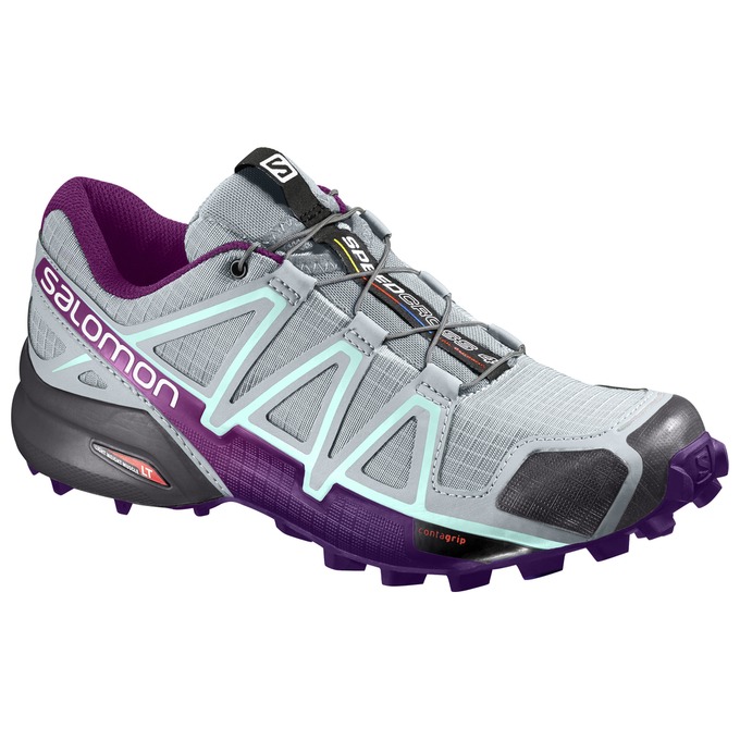 Chaussure Trail Running Salomon SPEEDCROSS 4 W Femme Argent Violette | RWHOB-9387