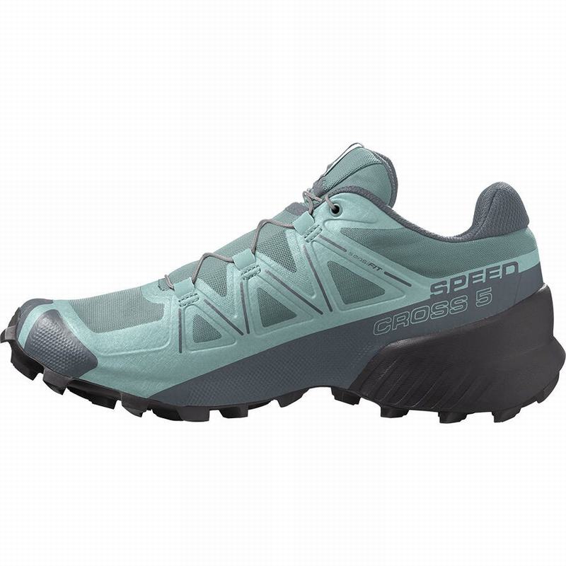 Chaussure Trail Running Salomon SPEEDCROSS 5 Femme Turquoise | IXTJD-8341