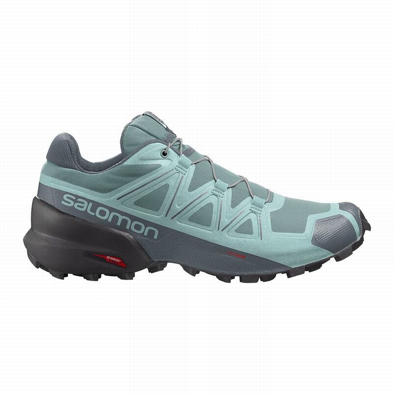 Chaussure Trail Running Salomon SPEEDCROSS 5 Femme Turquoise | IXTJD-8341