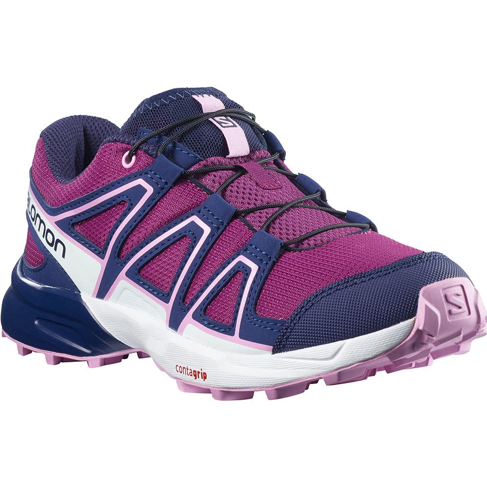 Chaussure Trail Running Salomon SPEEDCROSS J Enfant Violette | LNXZV-6254