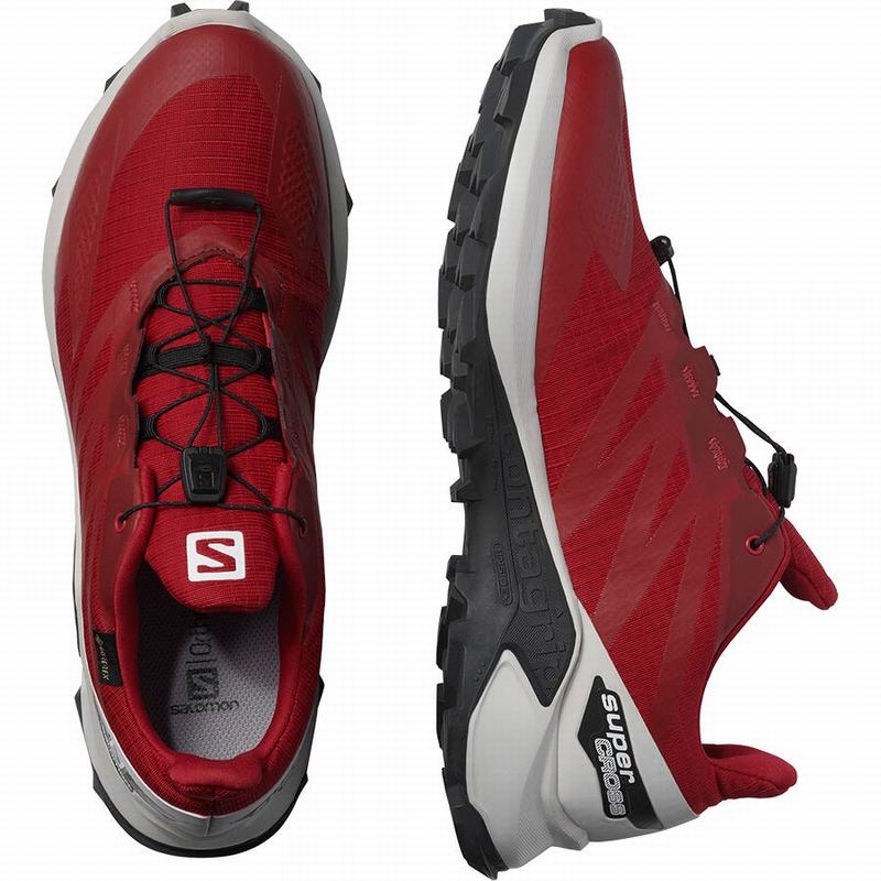 Chaussure Trail Running Salomon SUPERCROSS BLAST GTX Homme Rouge | OAJUX-5640