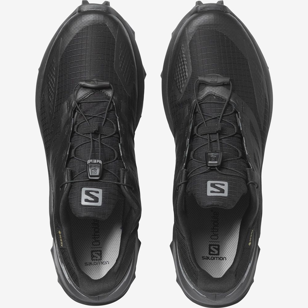 Chaussure Trail Running Salomon SUPERCROSS BLAST GTX Homme Noir | RNAEX-8136