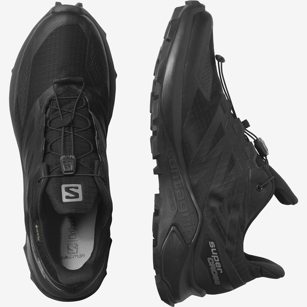 Chaussure Trail Running Salomon SUPERCROSS BLAST GTX Homme Noir | RNAEX-8136