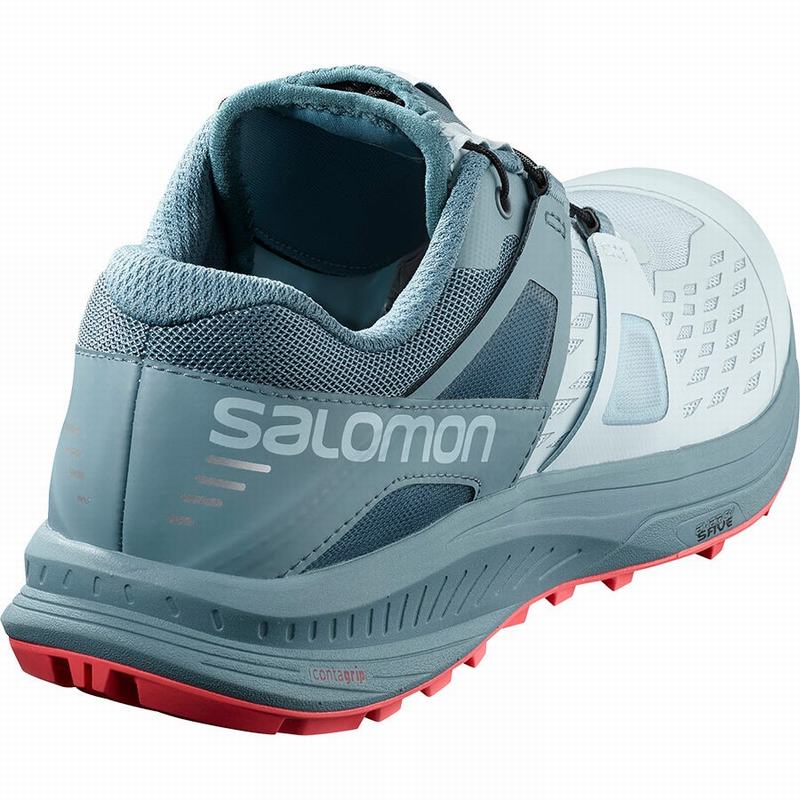 Chaussure Trail Running Salomon ULTRA W /PRO Femme Grise Bleu Grise | DBOWT-7401