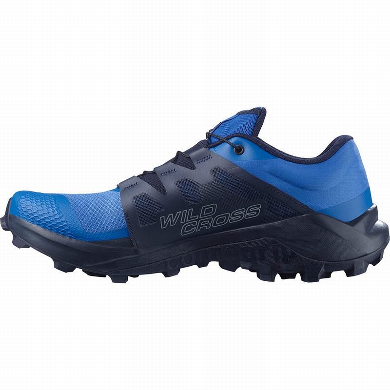 Chaussure Trail Running Salomon WILDCROSS Homme Bleu | NOGLY-2840